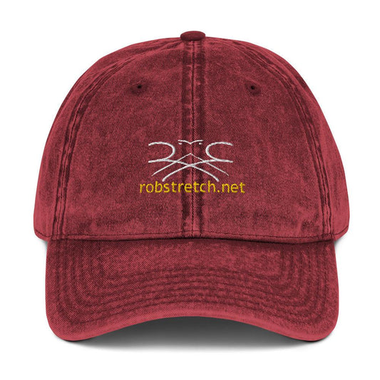 Hats- Vintage Cotton Twill Cap, RSVA Logo - Rob Stretch Visual Art