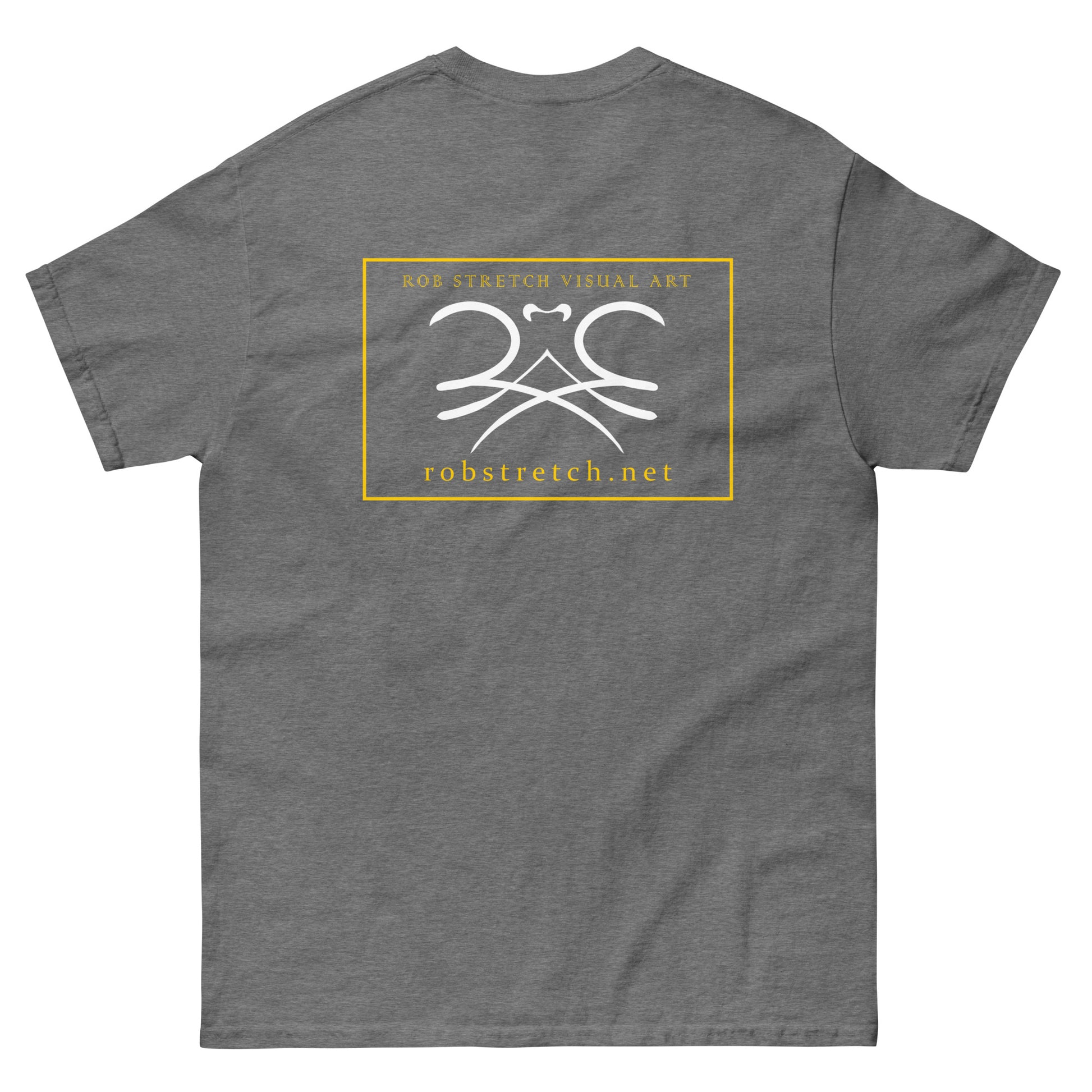 Classic T-Shirt with the RSVA Logo on the BACK ONLY. - Rob Stretch Visual Art