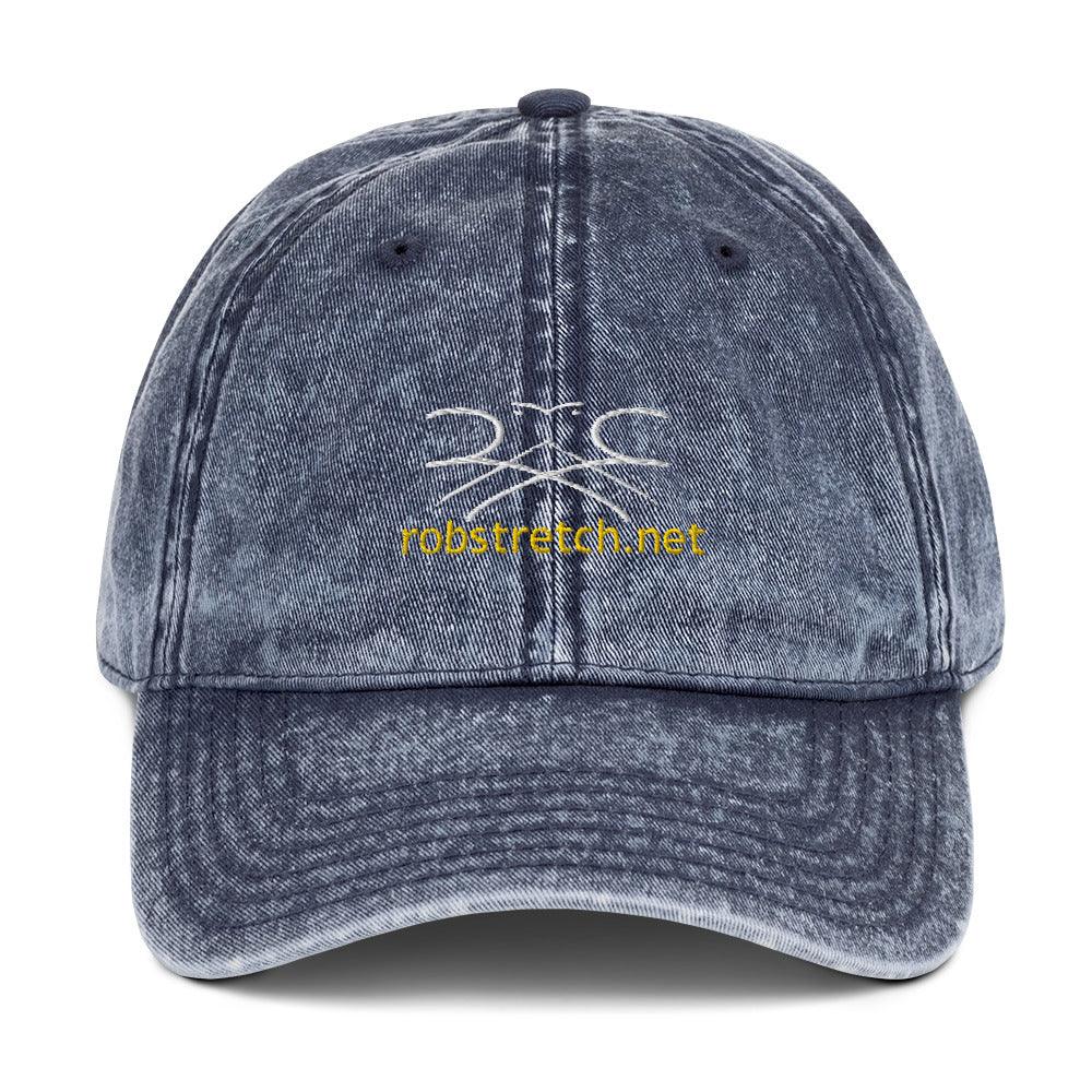 Hats- Vintage Cotton Twill Cap, RSVA Logo - Rob Stretch Visual Art